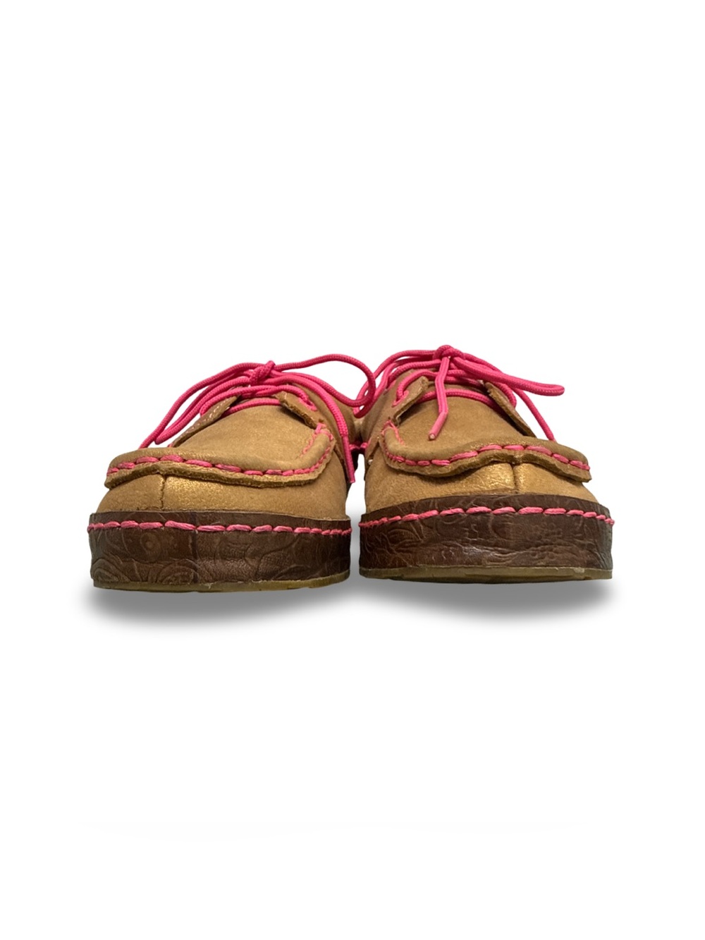 Twisted X Breast Cancer Awareness Leather Loafers Women’s 8.5 Tan - Picture 3 of 16